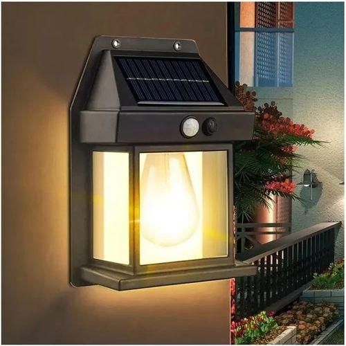 Lampes solaires pour cour ,Applique murale solaire, appliques LED d'extérieur étanches IP65