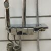 Ensemble colonne douche quatre jets avec pomme douche pluie et Douchette hygiène pour salle de bain combine douche avec mitigeur baignoire pour salle de bain avec poignée mitigeur thermostatique Chromé